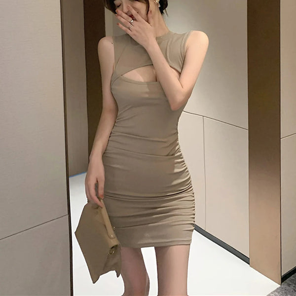 Dress with Cut Out Chest
