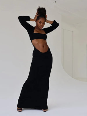 Dress with Cut Out Front