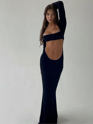 Dress with Cut Out Front