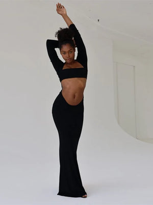 Dress with Cut Out Front