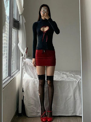 Dress with Heart Cut Out