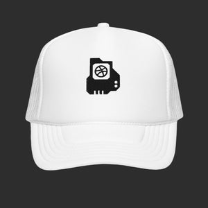 Dribble Trucker Hat White