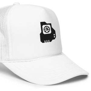 Dribble Trucker Hat White