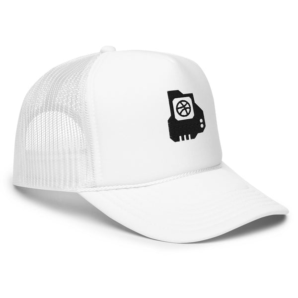 Dribble Trucker Hat White