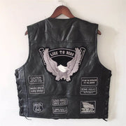 Utility-Weste mit Adler-Stickerei
