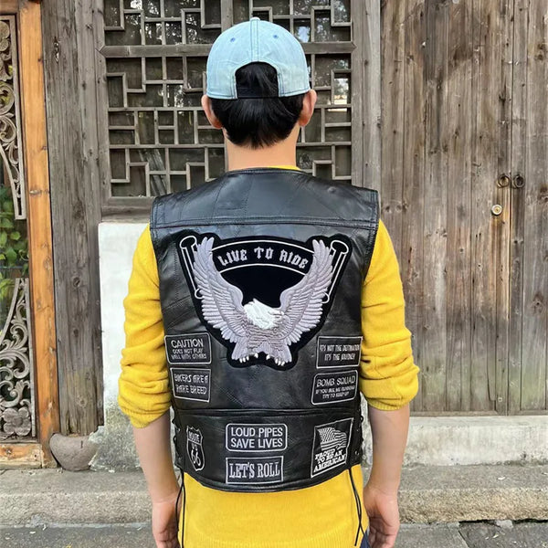 Eagle Embroidered Utility Vest