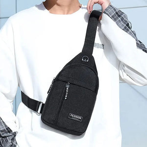 Earphone Hole Crossbody Sling Bag