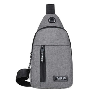 Earphone Hole Crossbody Sling Bag