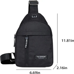 Earphone Hole Crossbody Sling Bag