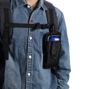 Small nylon EDC pouch that hangs from the waist
