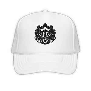 Edgy Trucker Hat - product view on white background