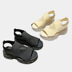 Elastic Chunky Sandals