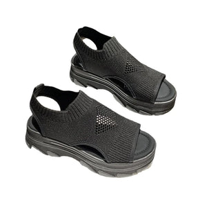 Elastic Chunky Sandals