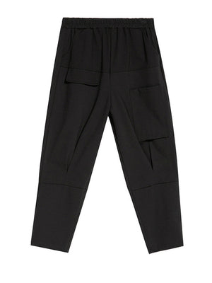 Elastic Waist Cargo Pants For Women