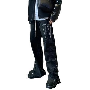 Elastic Waist Cyberpunk Trousers