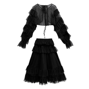 Elastic Waisted Gothic Skirt