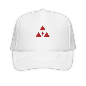 Electrical Hazard Trucker Hats - product view on white background