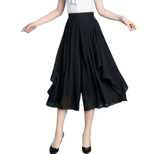 Elegant Chiffon Skirt Pants