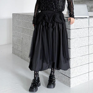 Elegant Fashion Black Goth Skirt