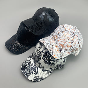 Elegant Flower Leaf Y2K Cap