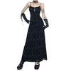 Elegant Goth Maxi Dress