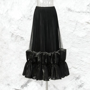 Elegant Goth Maxi Skirt