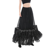 Elegante falda larga gótica