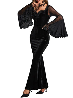 Elegant Long Goth Dress
