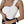 Elegant One-Shoulder White Bodysuit - product view on white background