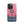 Elegant Pink iPhone Case for iPhone 13 Pro, back view of the pink sky and figure on a pier print