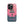 Elegant Pink iPhone Case for iPhone 14 Pro, back view of the pink sky and figure on a pier print