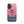 Elegant Pink iPhone Case for iPhone 16, back view of the pink sky and figure on a pier print