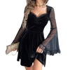 Elegant Velvet Goth Dress