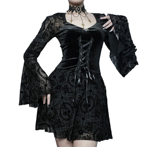 Elegant Velvet Gothic Dress