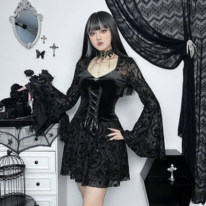 Elegant Velvet Gothic Dress