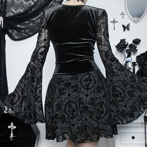 Elegant Velvet Gothic Dress