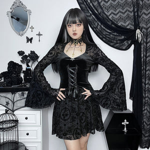 Elegant Velvet Gothic Dress