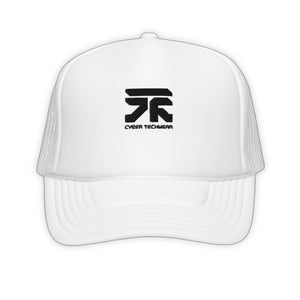 Embossed Trucker Hat - product view on white background