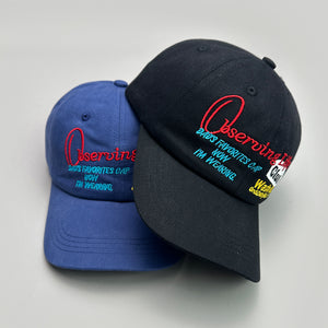 Embroidered Colored Letters Y2K Cap