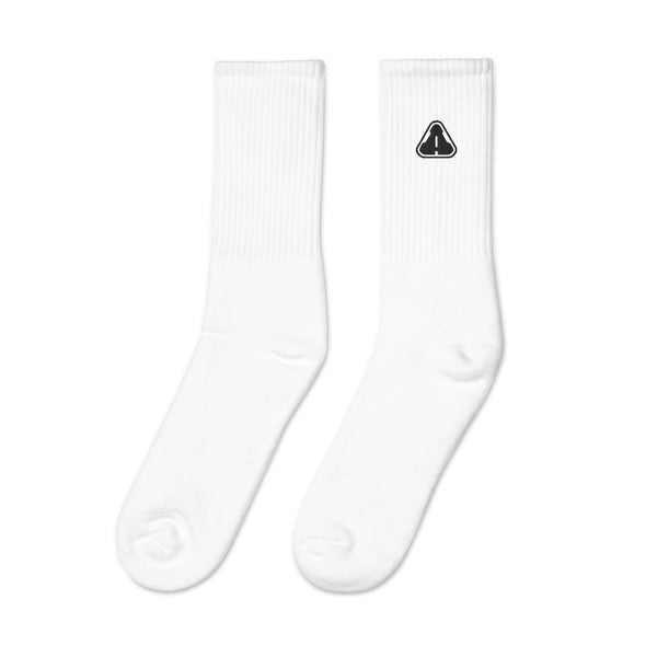 Men's White Cotton Socks