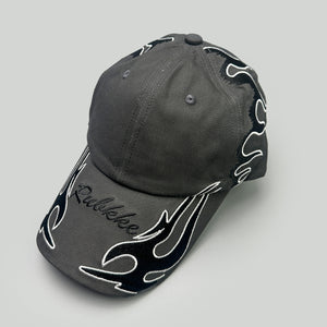 Embroidered Double Flame Y2K Caps