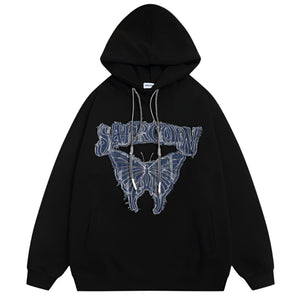 Embroidery Butterfly Y2k hoodie