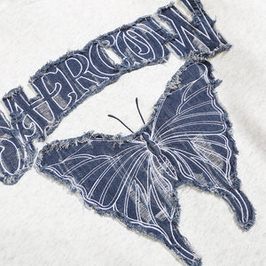 Embroidery Butterfly Y2k hoodie