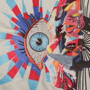 Embroidery Eye Y2k hoodie