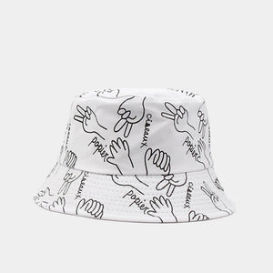 Embroidery Graffiti Bucket Hats