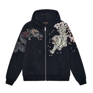 Embroidery Japan Cyberpunk Hoodie