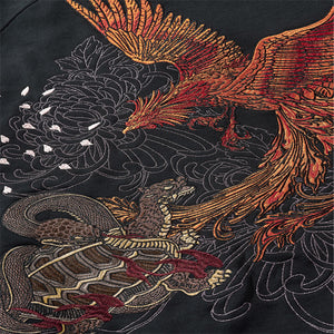 Embroidery Japan Cyberpunk Hoodie