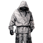 Embroidery Loose Cyberpunk Hoodie