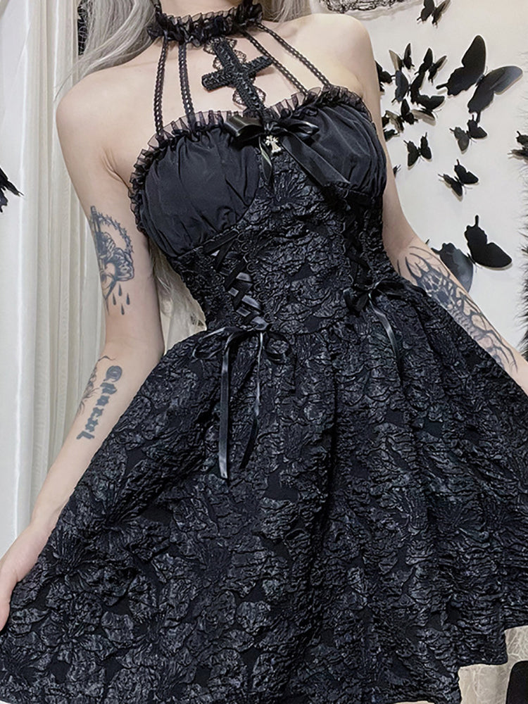 Emo Gothic Corset Dress Cyber Techwear Emo Gothic Corset Dress Cyber Techwear
