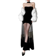 Evening Goth Mesh Dress